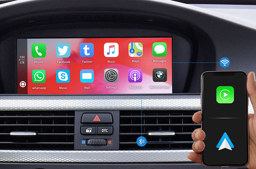 صندوق وحدة CarPlay لما بعد البيع: التعديل التحديثي للشاشة الأصلية